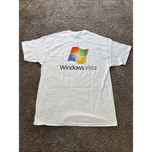 Vintage Windows Vista Rare White Large L T Shirt Great Condition Tech Tee‎